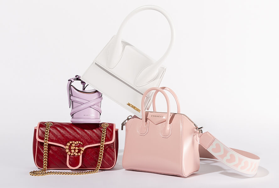 Luxus-Taschen in verschiedenen Farben