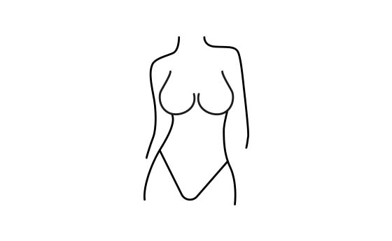 Grafik glockenförmige Brust