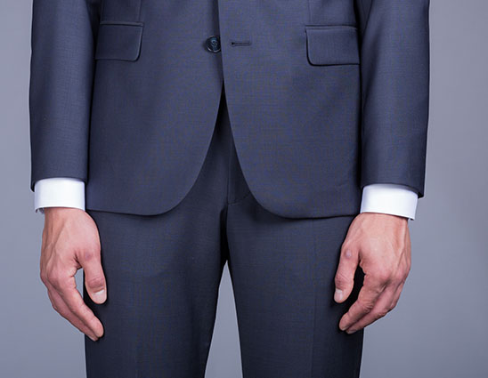 Mode Anzüge Anzughosen Designers Anzughose schwarz Business-Look 