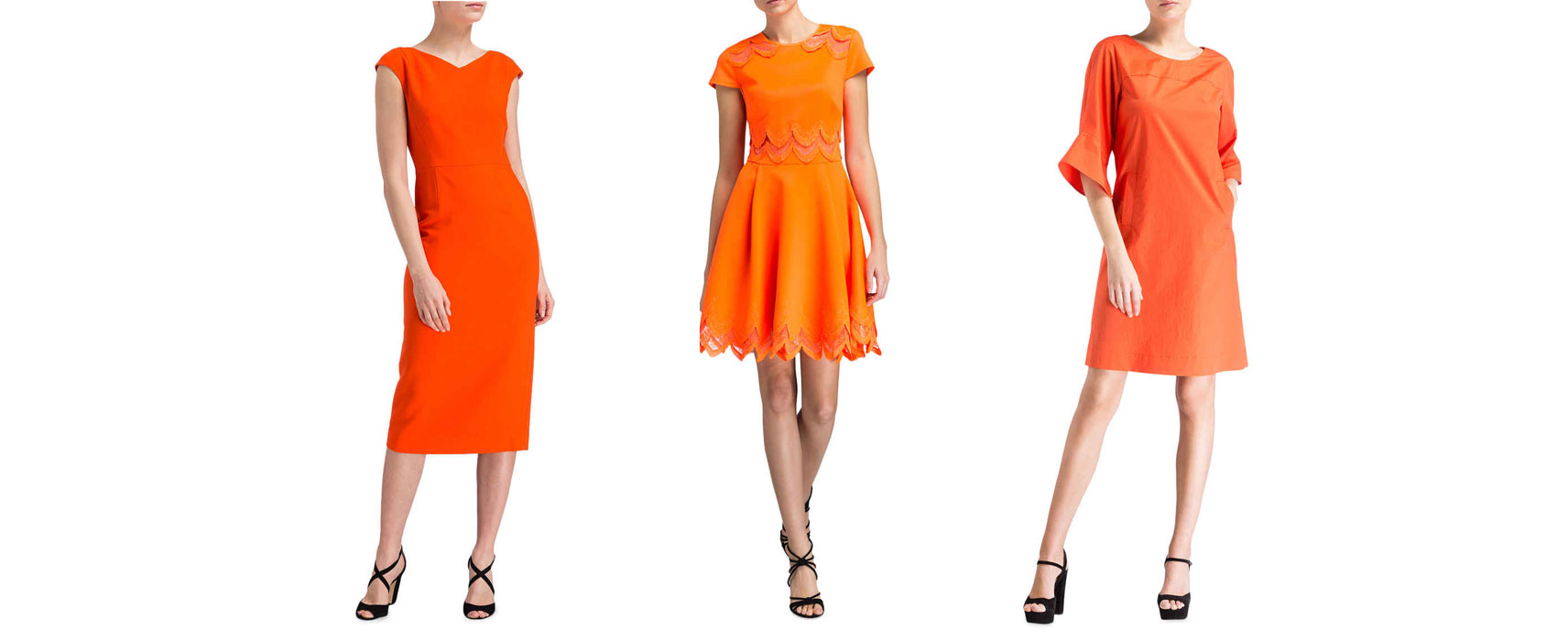 Orange Kleider