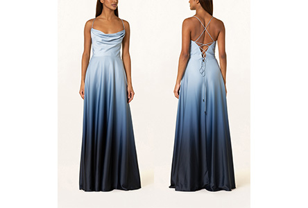 Hellblaues Trauzeuginnen-Kleid