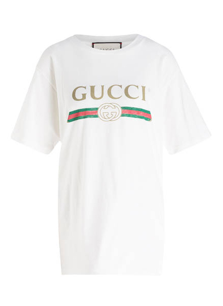 Weisses T-Shirt von Gucci