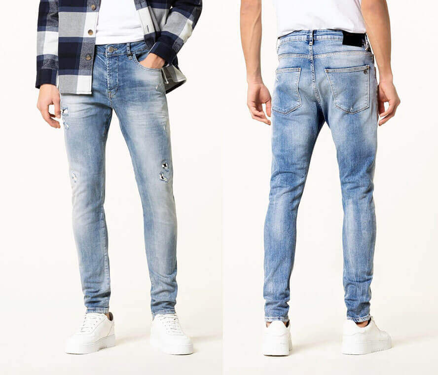 Herren Bekleidung Jeans Enge Jeans schmale jeans in Weiß für Herren Pull&Bear Denim 