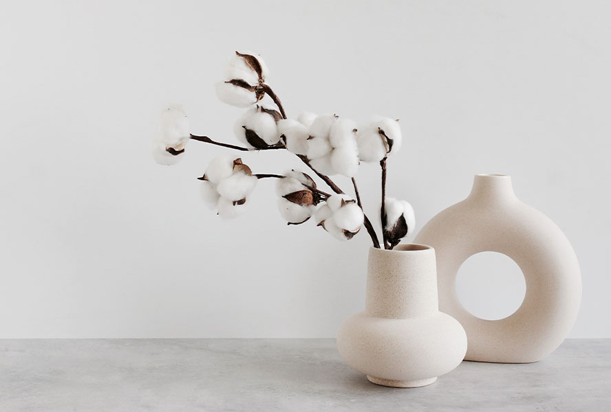 Vase in organischer Form